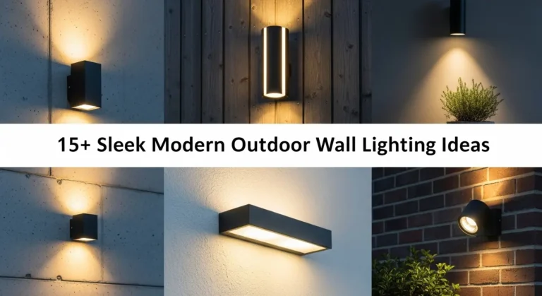 15+ Sleek Modern Outdoor Wall Lighting Ideas for Security and Style