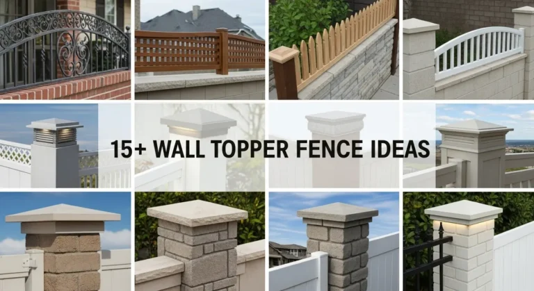15+ Wall Topper Fence Ideas for Small Spaces and Urban Gardens