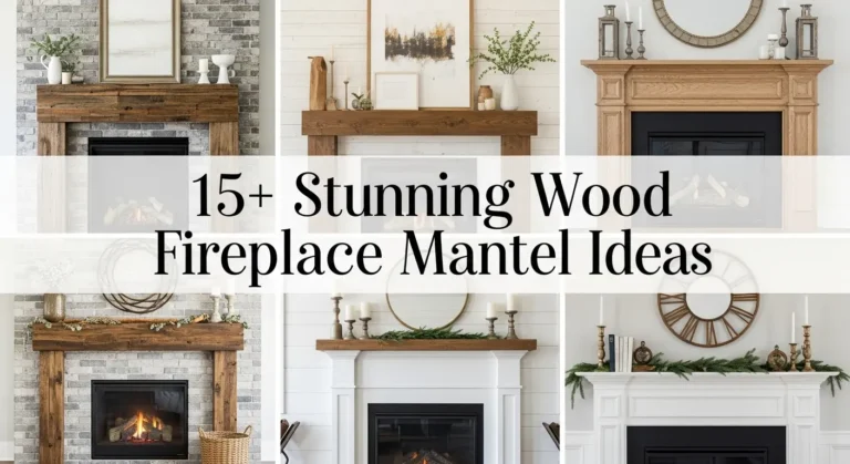 15+ Wood Mantel Ideas for the Perfect Fireplace Look