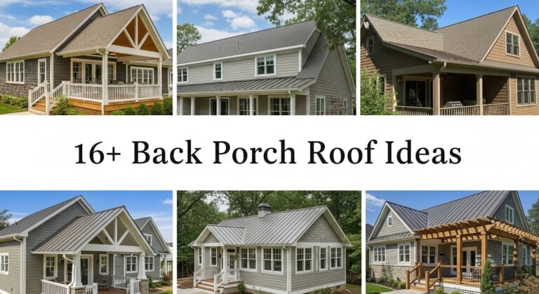 16+ Back Porch Roof Ideas Designs That Add Value and Style