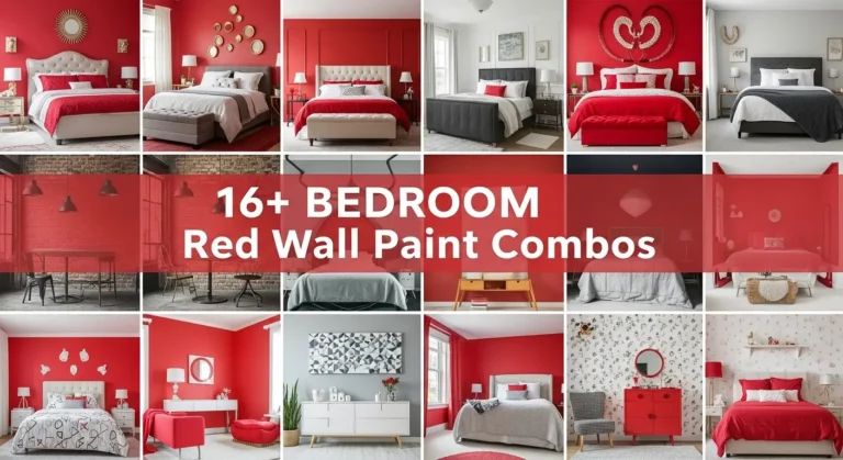 16+ Bedroom Red Wall Paint Combos That Create Stunning Spaces