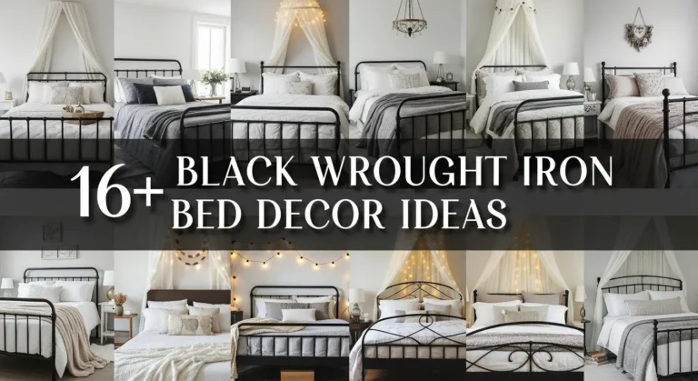 16+ Black Wrought Iron Bed Decor Ideas for Classic Style