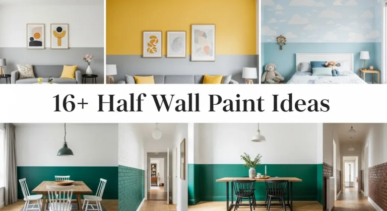 16+ Bold Half Wall Paint Ideas for Statement-Making Accent Walls