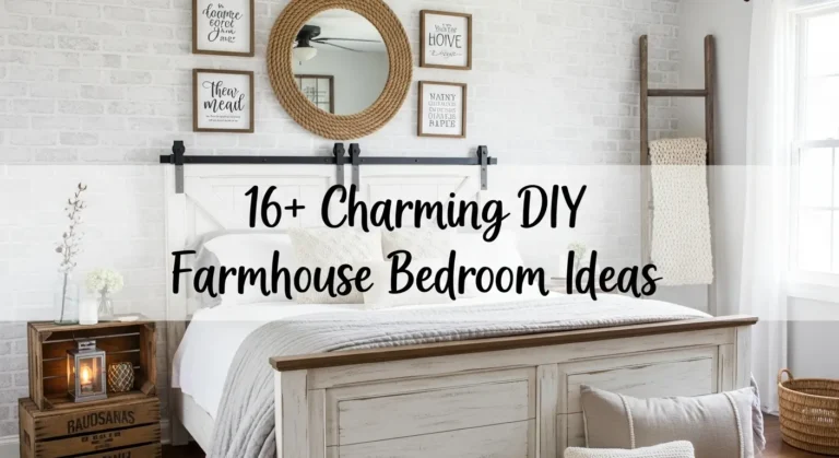 16+ Charming DIY Farmhouse Bedroom Ideas for Modern Country Living