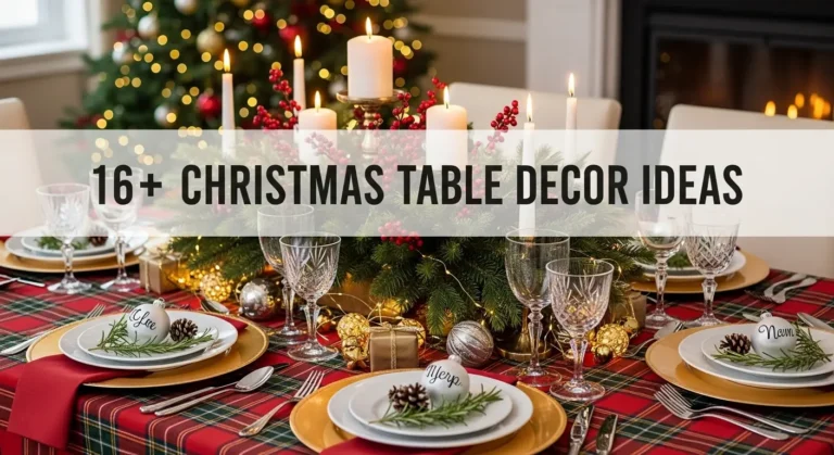 16+ Christmas Table Decor Ideas Using Natural Elements
