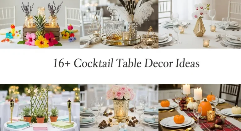 16+ Cocktail Table Decor Ideas From Minimalist to Maximalist