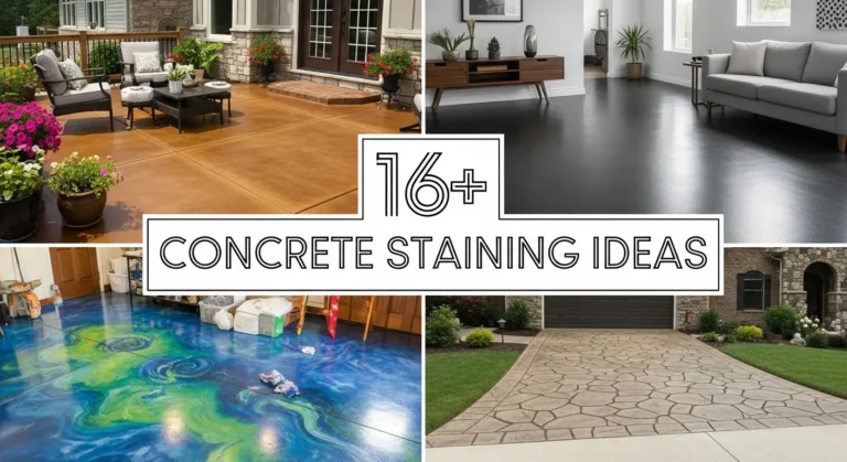 16+ Concrete Staining Ideas to Transform Your Floors and Surfaces