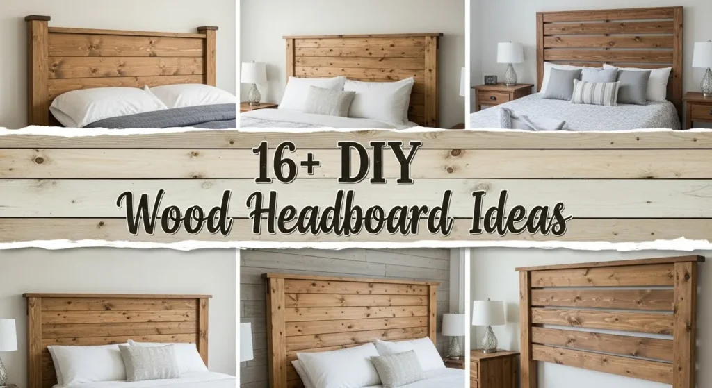 16+ DIY Wood Headboard Ideas That Add Warmth and Character to Any Bedroom