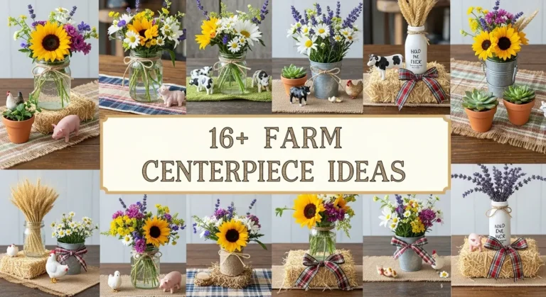 16+ Farm Centerpiece Ideas to Transform Your Rustic Table Setting
