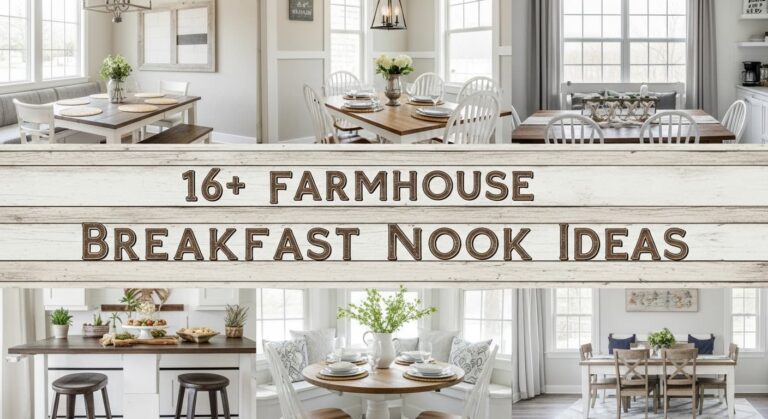 16+ Farmhouse Breakfast Nook Ideas to Create the Perfect Morning Space