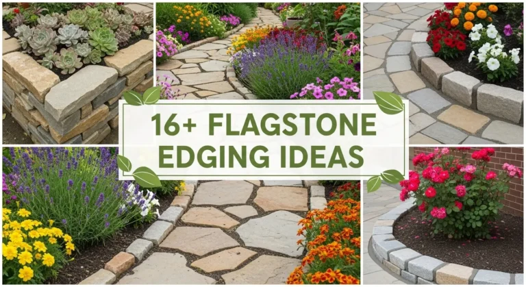 16+ Flagstone Edging Ideas to Define Your Garden Beds Beautifully