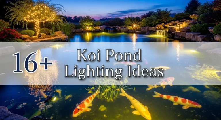16+ Koi Pond Lighting Ideas to Transform Your Water Garden