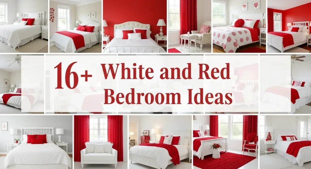 16+ Luxury White and Red Bedroom Ideas for Glamorous Interiors