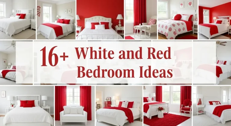 16+ Luxury White and Red Bedroom Ideas for Glamorous Interiors