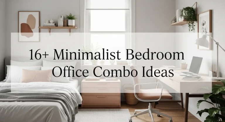 16+ Minimalist Bedroom Office Combo Ideas for the Ultimate Work-Life Balance