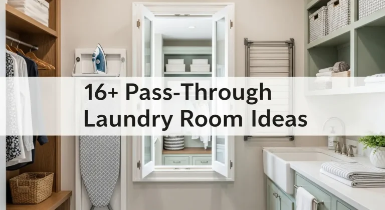 16+ Pass-Through Laundry Room Ideas with Smart Storage Solutions