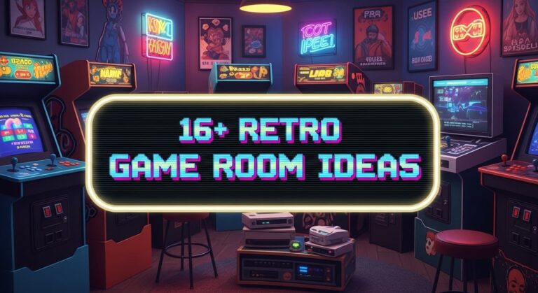 16+ Retro Game Room Ideas Featuring Classic Console Collections