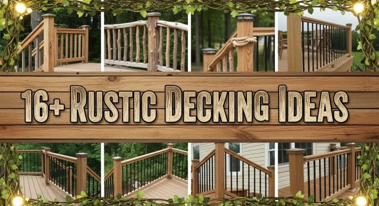 16+ Rustic Deck Railing Ideas for Log Cabins and Mountain Homes