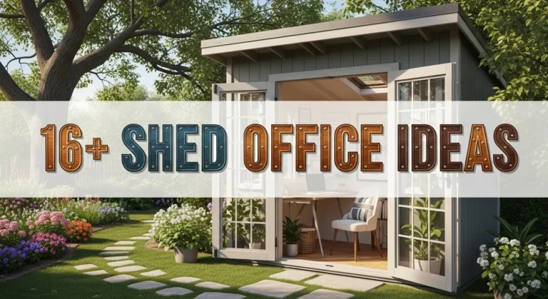 16+ Shed Office Ideas with Creative Storage Solutions
