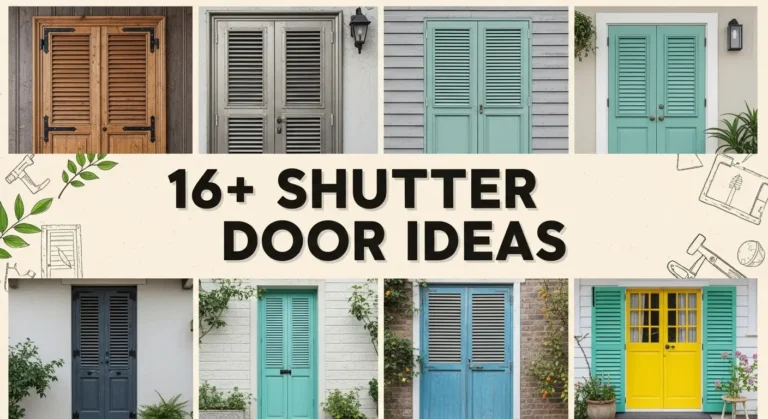 16+ Shutter Door Ideas From Farmhouse Chic to Modern Elegance