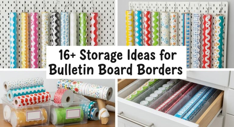 16+ Storage Ideas for Bulletin Board Borders That Keep Classrooms Organized