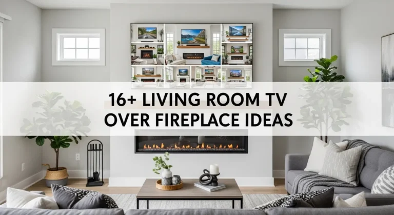 16+ Stylish Living Room TV Over Fireplace Ideas for Perfect Balance