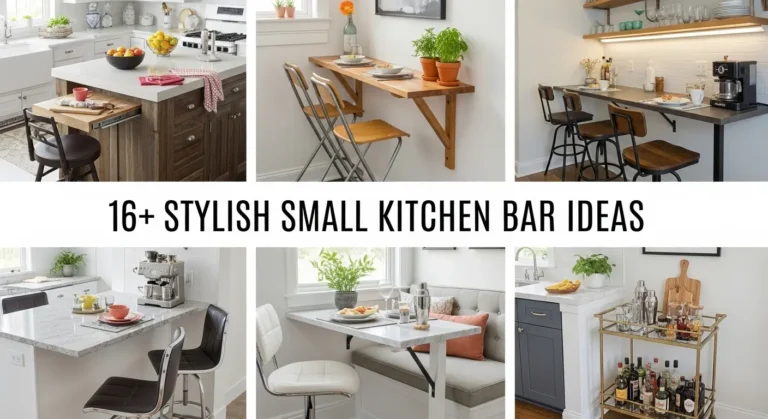 16+ Stylish Small Kitchen Bar Ideas to Maximize Your Space