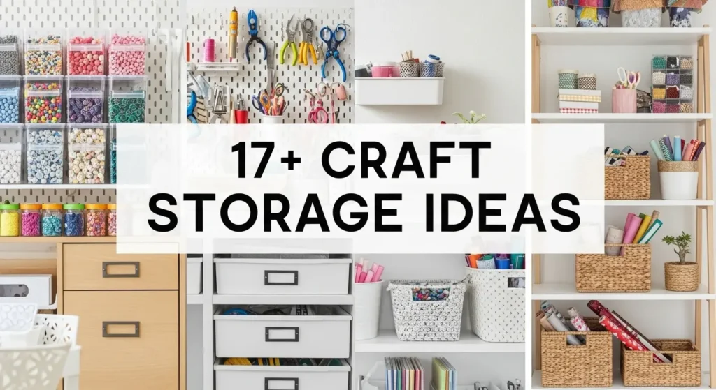17+ Brilliant Craft Storage Ideas to Organize Your Creative Space