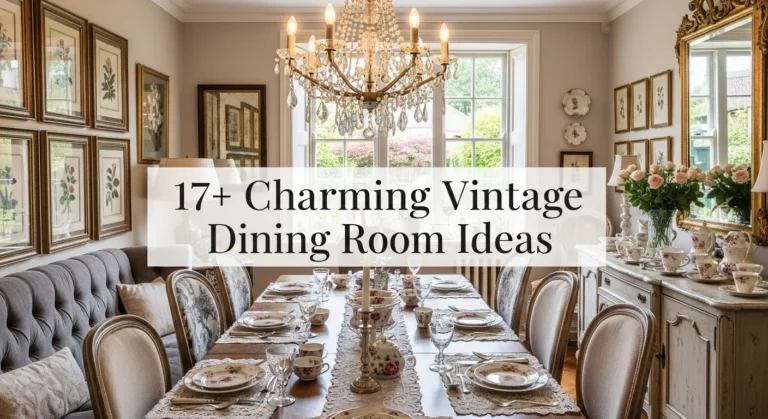 17+ Charming Vintage Dining Room Ideas That Bring Timeless Elegance Home