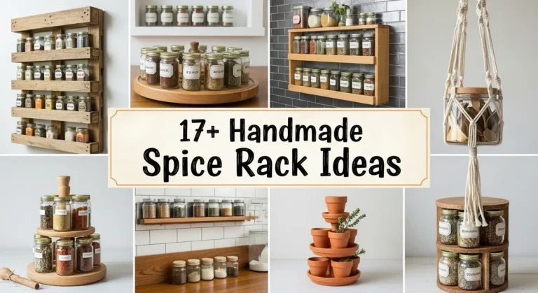 17+ Creative Handmade Spice Rack Ideas to Organize Your Kitchen