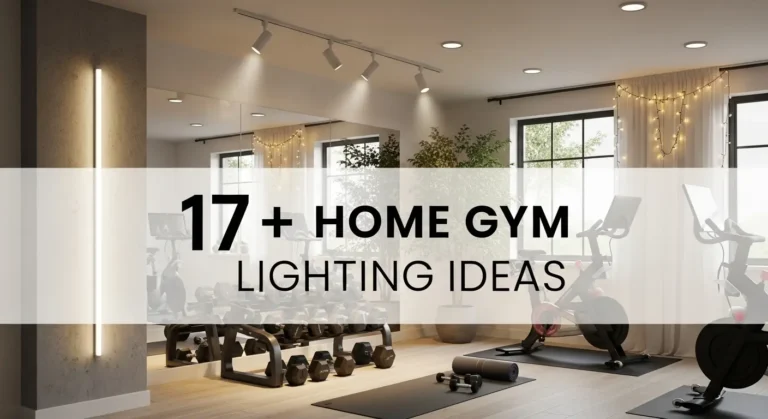17+ Creative Home Gym Lighting Ideas That Double as Decor