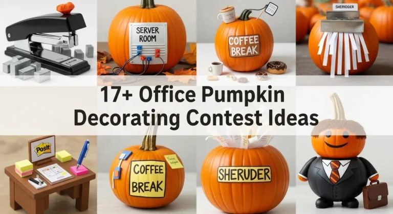 17+ Creative Office Pumpkin Decorating Contest Ideas to Boost Team Spirit