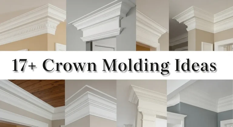 17+ Crown Molding Ideas to Make Small Rooms Look Bigger and Brighter