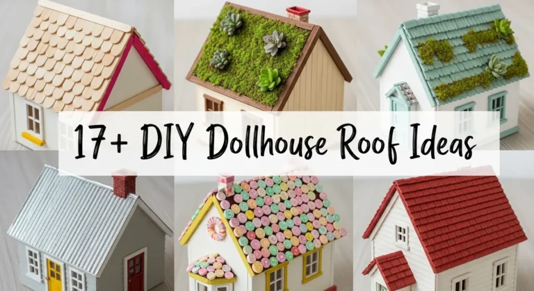 17+ DIY Dollhouse Roof Ideas to Transform Your Miniature Home