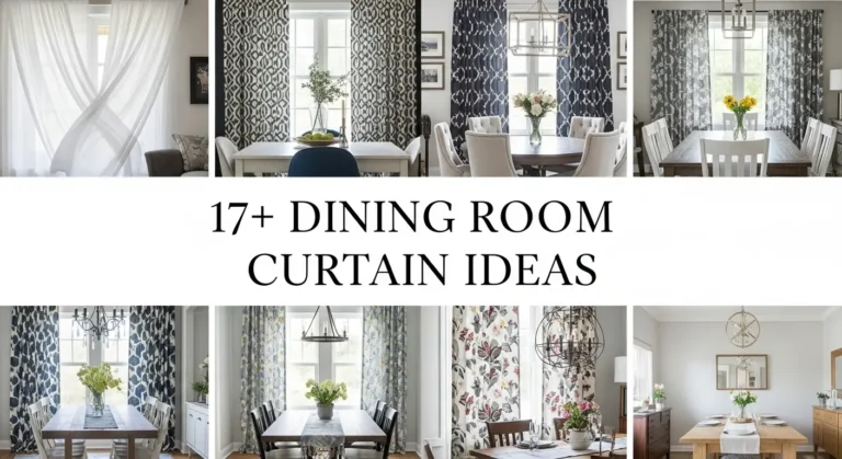 17+ Dining Room Curtain Ideas for Perfect Light and Privacy