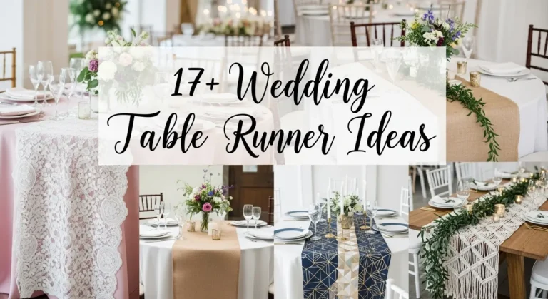 17+ Elegant Wedding Round Table Runner Ideas That Steal the Show
