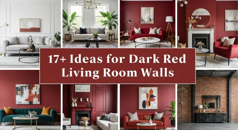 17+ Ideas for Dark Red Living Room Walls Transform Your Space with Bold Elegance