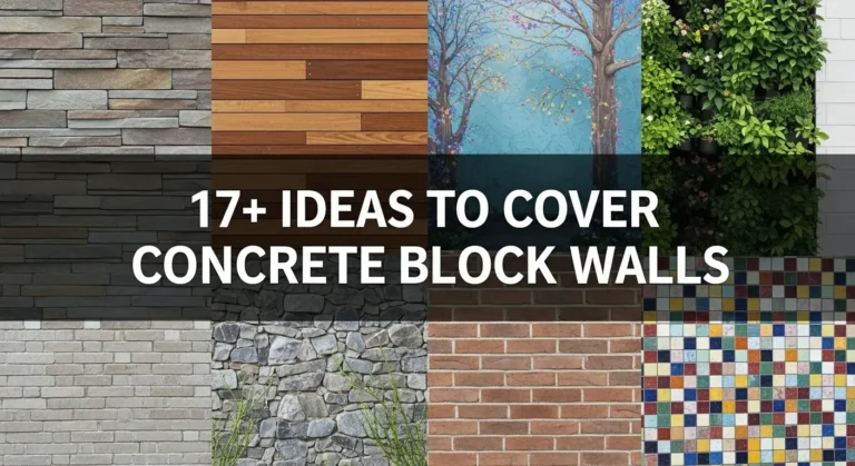 17+ Ideas to Cover Concrete Block Walls and Update Your Home