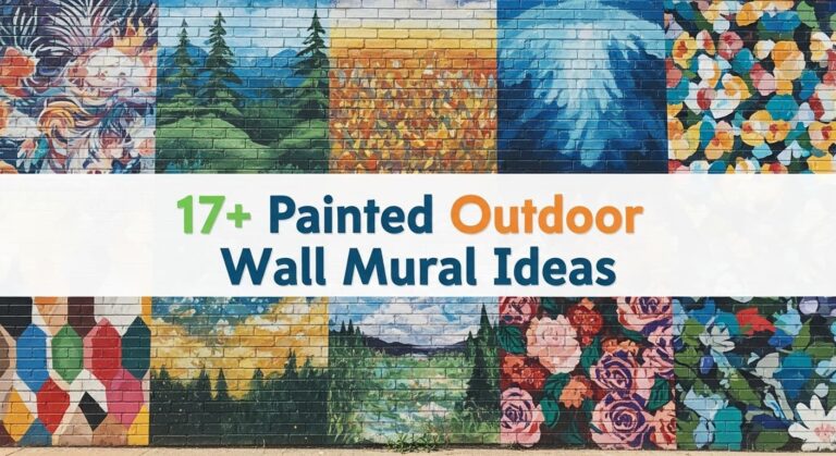 17+ Painted Outdoor Wall Mural Ideas to Boost Your Home's Curb Appeal