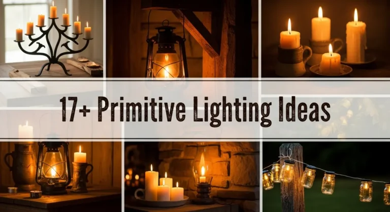 17+ Primitive Lighting Ideas for Rustic and Farmhouse Decor