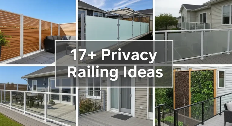 17+ Privacy Railing Ideas for Unique Outdoor Spaces
