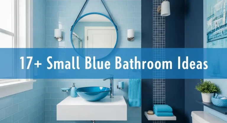 17+ Small Blue Bathroom Ideas for Contemporary Homes