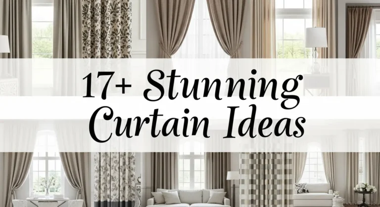17+ Stunning Curtain Ideas to Maximize Natural Light and Privacy