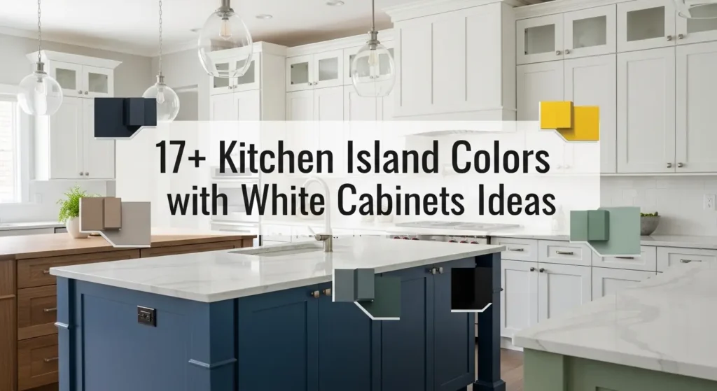 17+ Stunning Kitchen Island Colors That Perfectly Complement White Cabinets