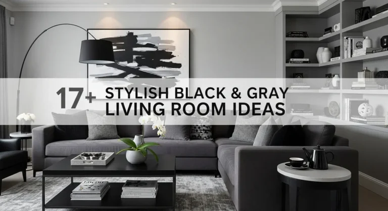 17+ Stylish Black and Gray Living Room Ideas That Never Go Out of Style