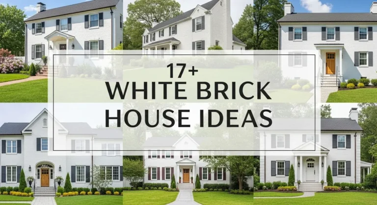 17+ White Brick House Ideas to Boost Your Home's Value and Style