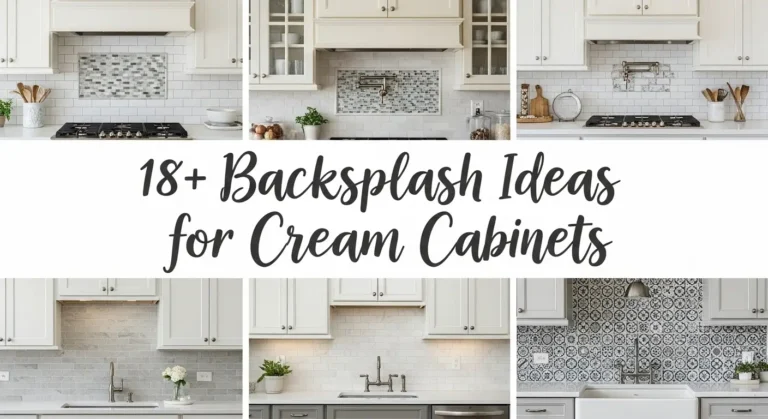 18+ Backsplash Ideas for Cream Cabinets That Add Luxury