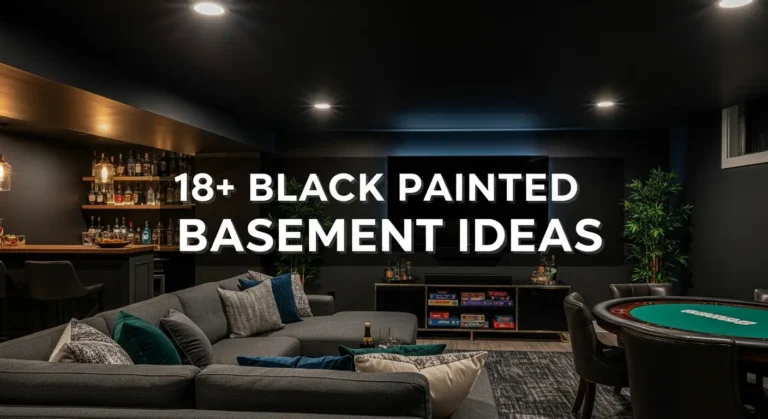 18+ Black Painted Basement Ideas That Will Transform Your Underground Space