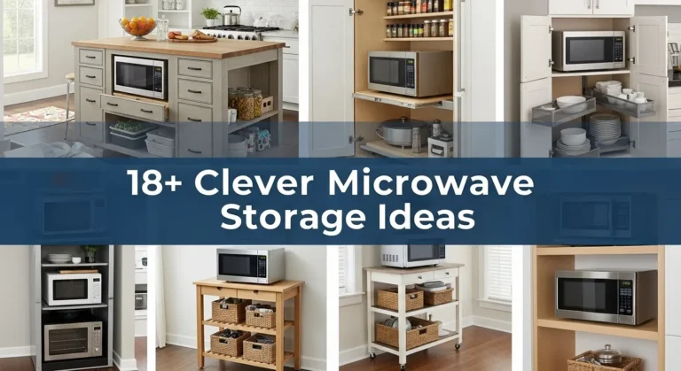18+ Clever Microwave Storage Ideas to Maximize Your Kitchen Space