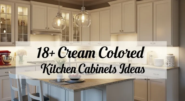 18+ Cream Colored Kitchen Cabinets Ideas with Perfect Color Pairings